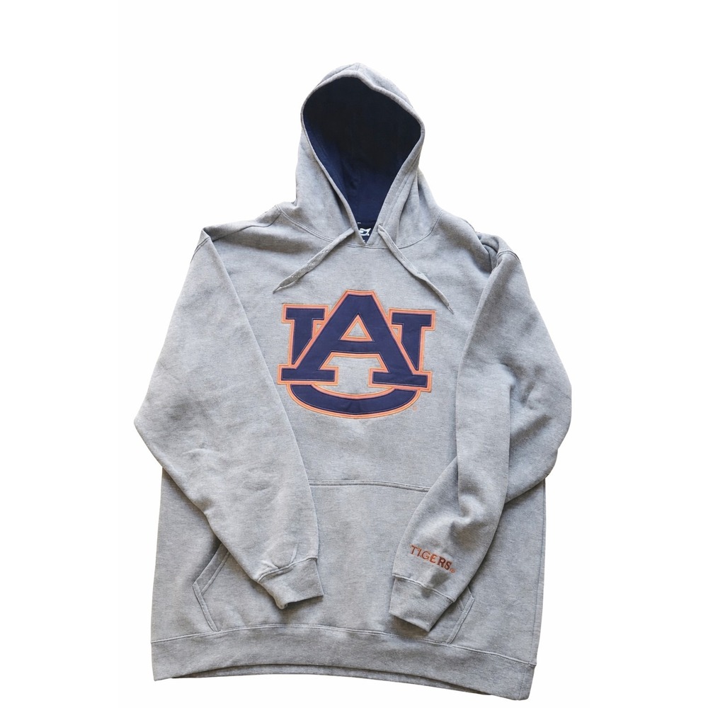Auburn Tigers Hoodie XXL Gray NCAA College Sweatshirt Pullover Logo NWT